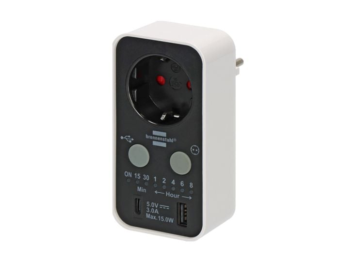 Brennenstuhl digitaler USB-A/C-Countdown-Timer