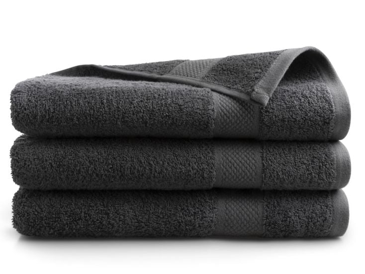 DoubleDry Hotel 70 x 140 cm 3er-Set Handtüchern - Anthrazit