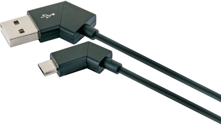 Schwaiger Micro USB 2.0 drehbare Ladekabel