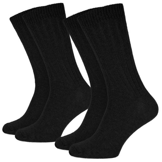 Black Snake Black 2-pack Alpaka Schafwollsocken
