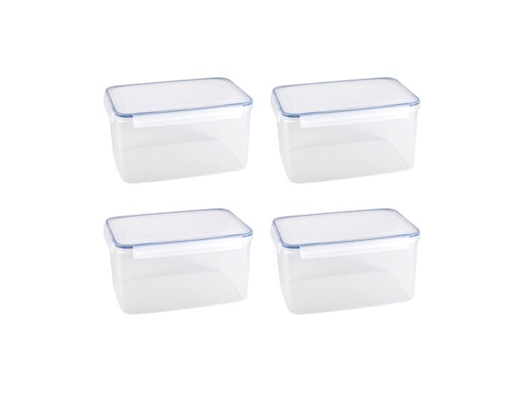 Sunware Basic 8,3 Liter Transparent Frischhaltedose - Set von 4