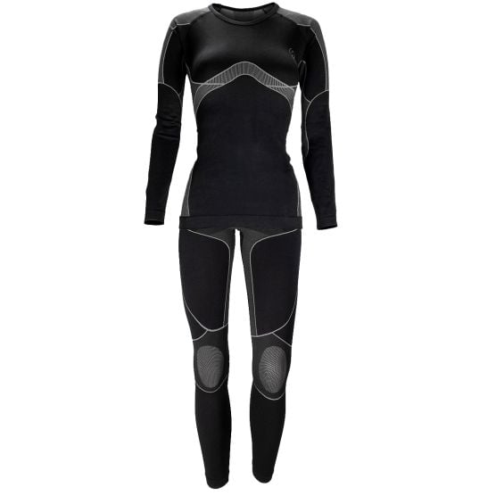Black Snake Grey Damen Funktionsunterwäsche Set
