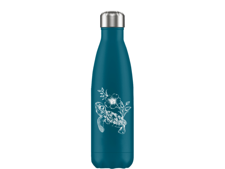 FLASKE 500 ml Trinkflasche aus Edelstahl - Water Turtle