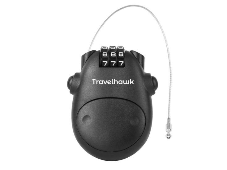 Travelhawk Kabelschloss – Zahlenschloss – Snowboardschloss