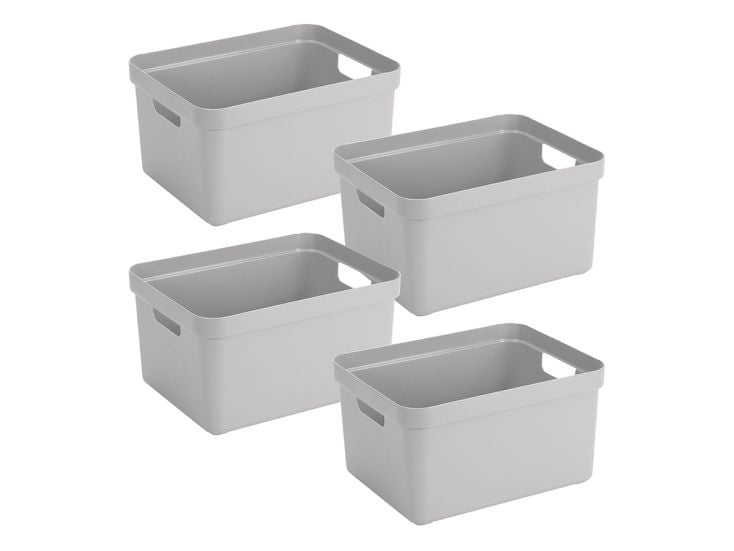 Sunware Sigma home 4er-Set Grey Aufbewahrungsbox - Set von 4