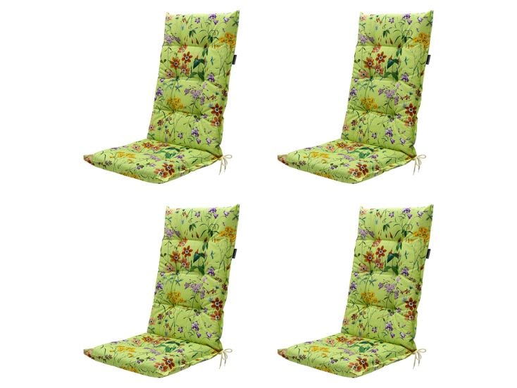 Madison Milly grüne Gartenstuhlkissen - 4er-Set