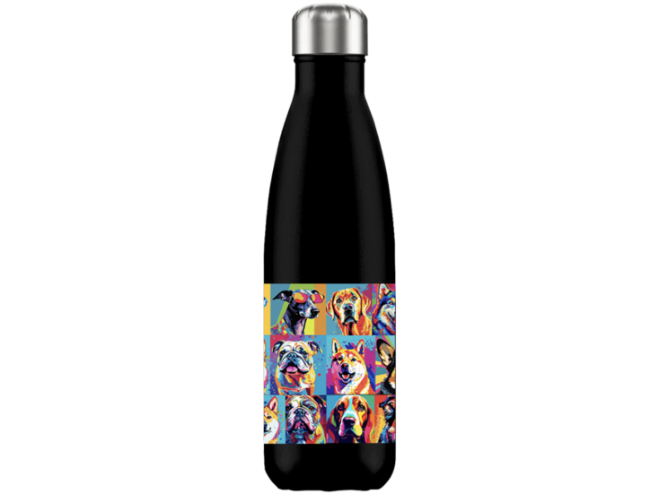 FLASKE pup parade 500 ml Trinkflasche aus Edelstahl - Night