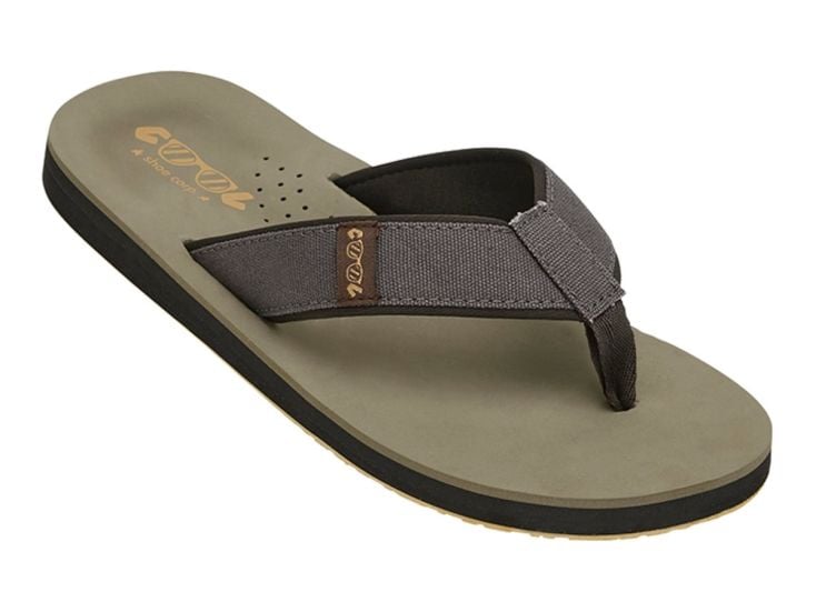 Cool Shoe Corp. Log Herren Zehentrenner - Khaki