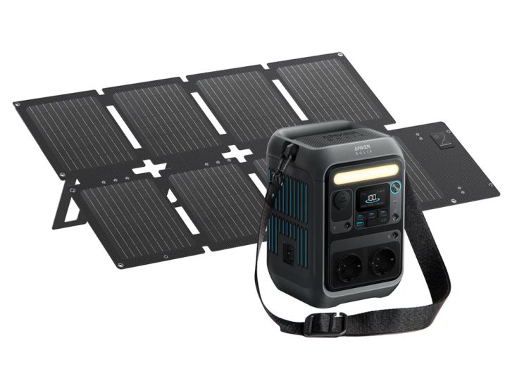 Anker SOLIX C300X Powerstation mit PS60X Solarpanel