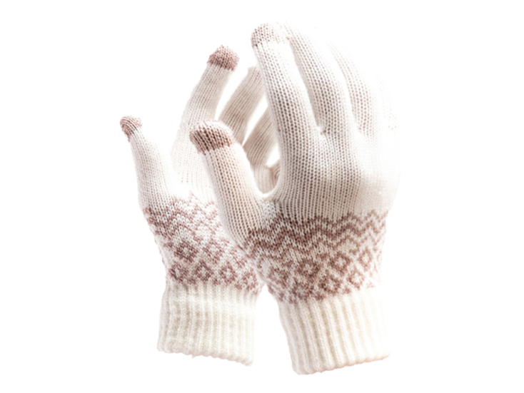 R2B Touchscreen Handschuhe Winter Herren & Damen - weiß