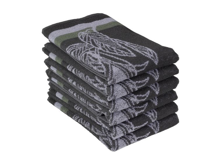 DoubleDry Jungle 50 x 50 cm 6-er Set Küchentüchern - Grey