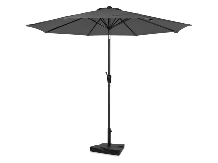 VONROC Premium Recanati Ø300 cm Sonnenschirm mit Fuß - Grey
