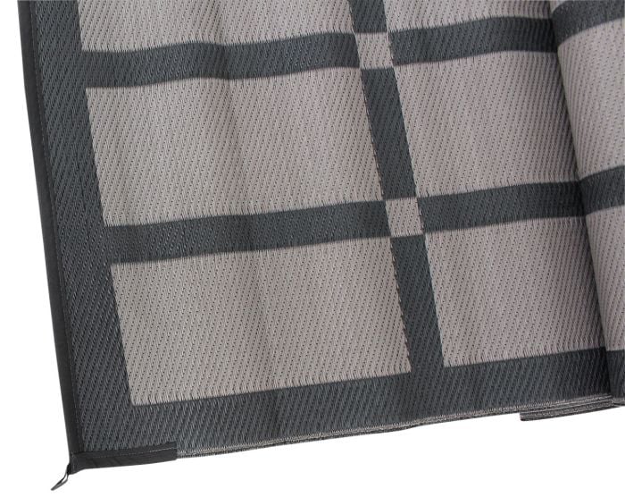 Eurotrail 250 x 350 Patio Mat Zeltteppich - Black/Grey