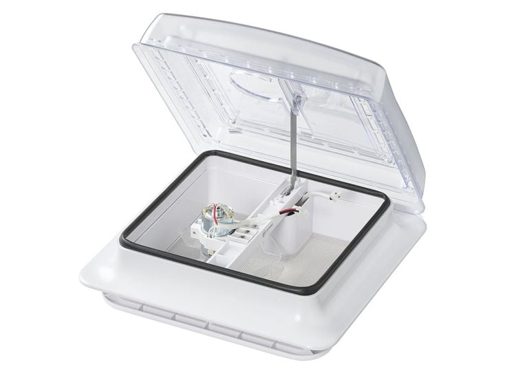 ProPlus 28 x 28cm Dachhaube mit Lüfter - ohne Dauerlüftung