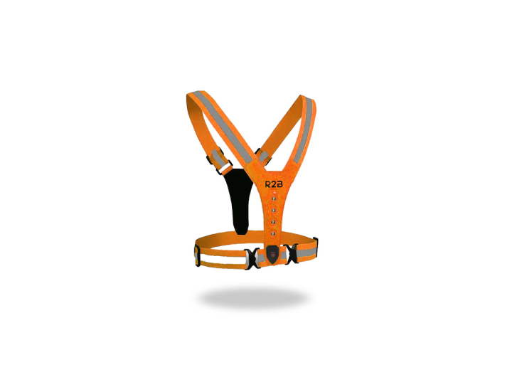 R2B Laufweste wiederaufladbar - Laufende Beleuchtung -Orange
