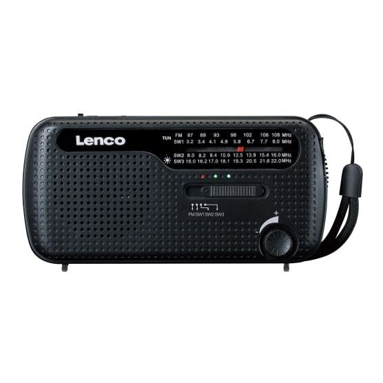 Lenco MCR-113BK Tragbares Notfall Radio