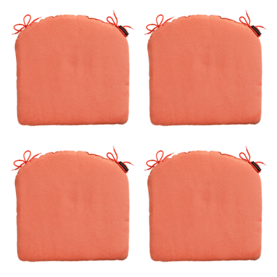 Madison Panama Flame Orange Sitzkissen - 4er Set