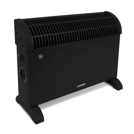 VONROC 2000 Watt Konvektor Heizung - Black