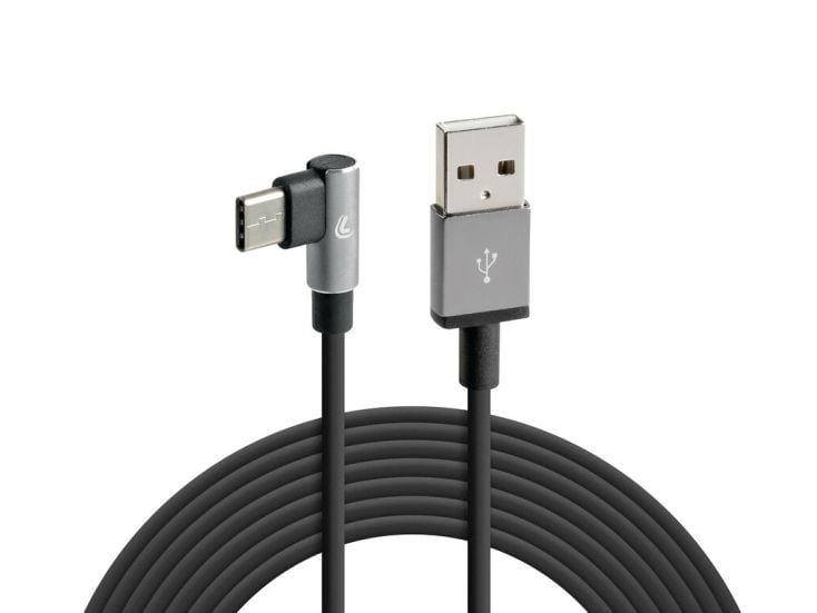 Lampa 2 Meter USB > USB C Kabel  - 90 Grad