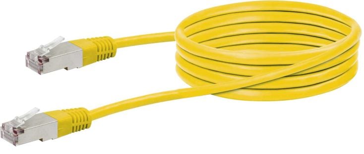 Schwaiger CKY1222 Cat5e 2 Meter gelber  Netzwerkkabel