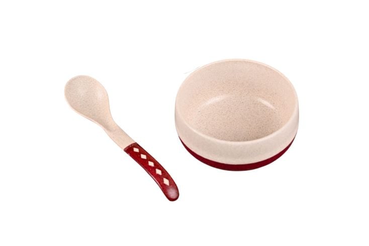 Croppie Set von 4 250 ml Suppenschüssel mit Löffel - Coral