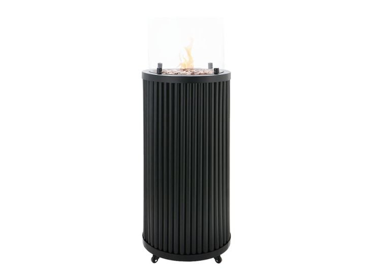 Cosipillar Curved black Gaskamin - 30 mbar