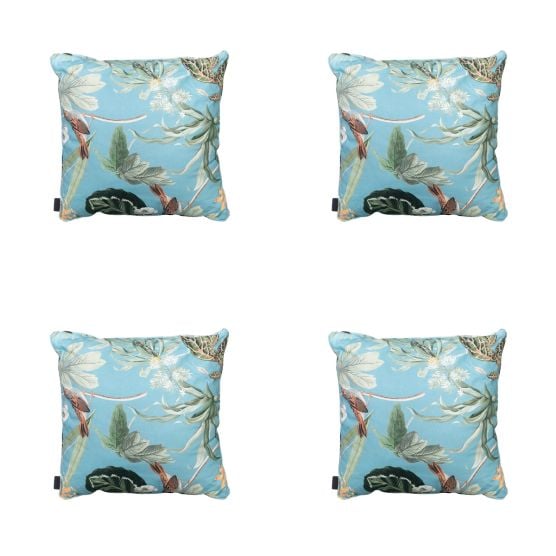 Madison Grasse Aqua Dekokissen - 4er-Set