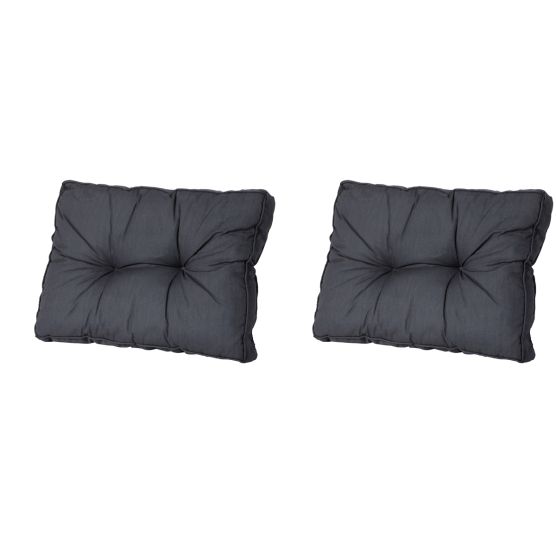 Madison Basic schwarzes Rückenkissen - 2er-Set