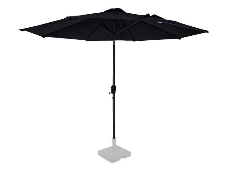 VONROC Recanati Ø300 cm Premium Stocksonnenschirm - Black