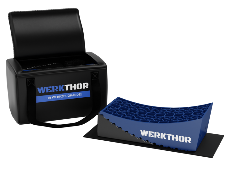 Werkthor stufenlose Auffahrkeile Tasche