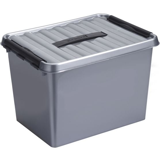 Sunware Q-line 22 Liter Aufbewahrungsbox - Metal Black