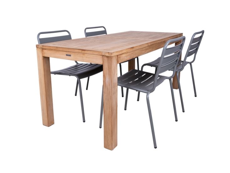 MaximaVida Java 180 cm maus grau Garten Set