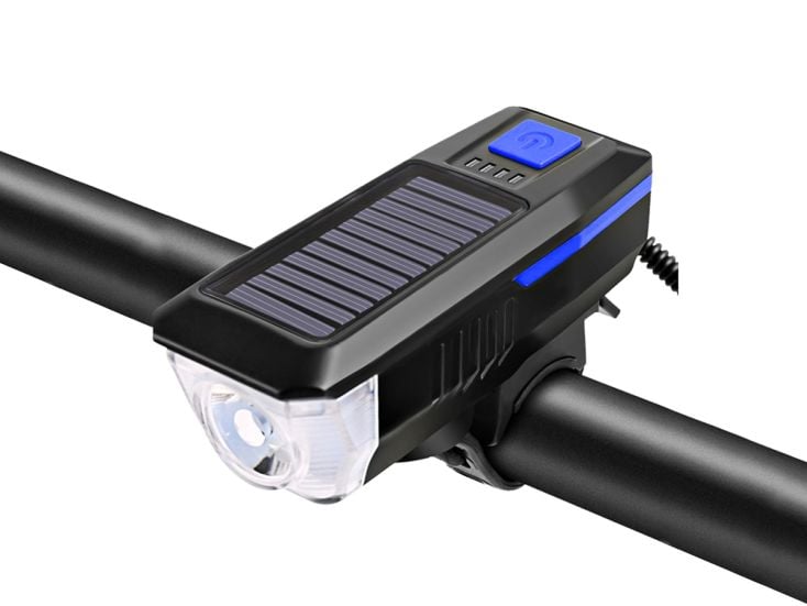 FlinQ Solar-Fahrradlicht mit Klingel
