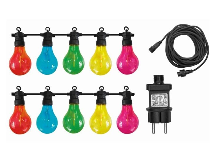 Luxform 24V Ausziehbares Partylicht mit 10 Lampen