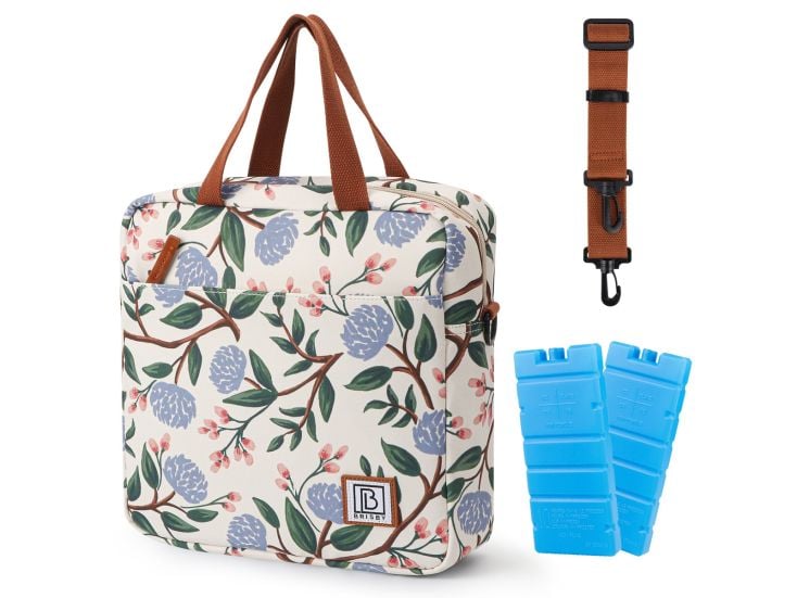 Brisby Blumen Weiß 7 Liter Kühltasche