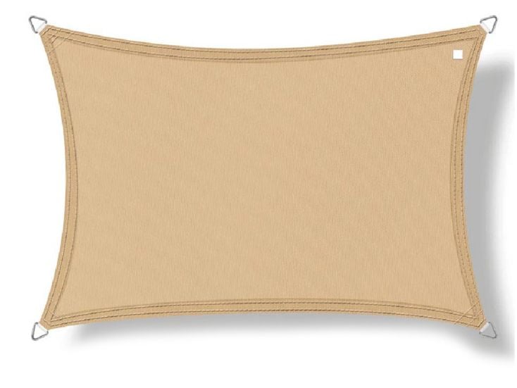 Buitenkado 3x4m sand beige sonnensegel wasserdicht