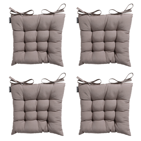 Madison Panama Taupe Sitzkissen - 4er Set