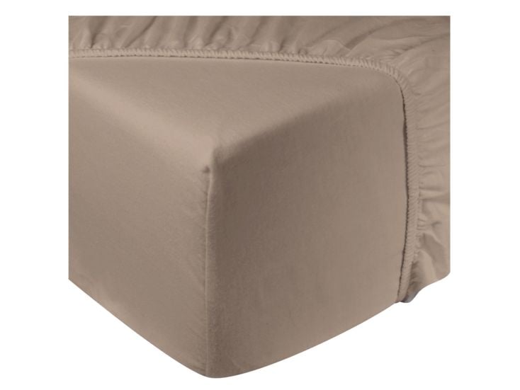 DoubleDry Flanel 90x200 cm spannbettlaken - beige