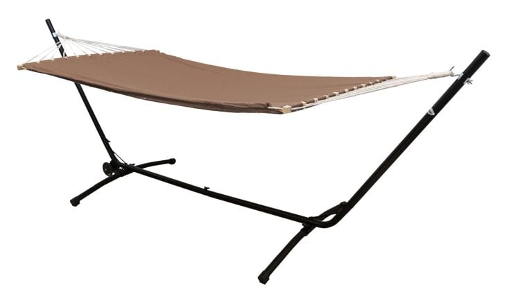 AMANKA 335 x 100 cm Hängematte mit Gestell - Brown