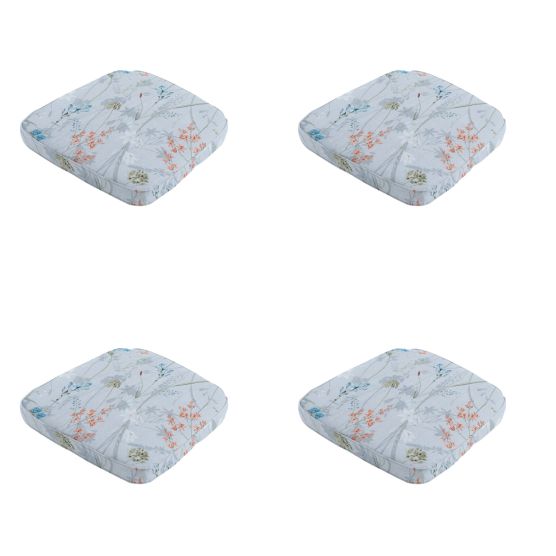 Madison Donna Azurblaues Canvas Eco+ Sitzkissen - 4er Set