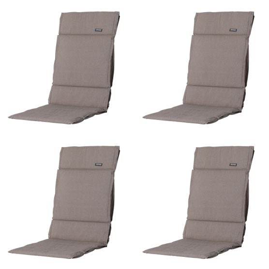 Madison Panama Taupe Gartenkissen - 4er-Set