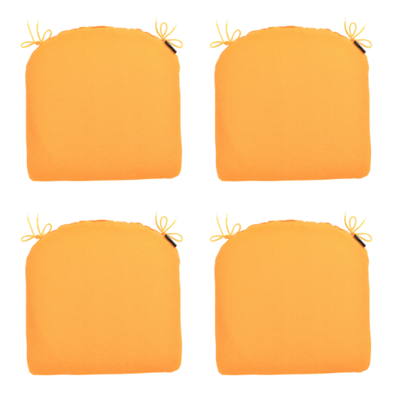 Madison Panama Golden Glow Sitzkissen - 4er Set
