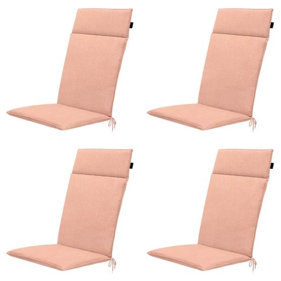 Madison Naples Lachsfarbene Gartenstuhlkissen – 4er-Set