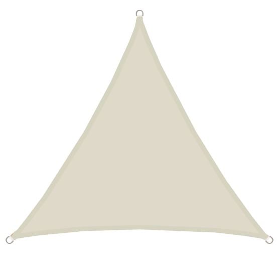 AMANKA 4 x 4 x 4 wasserabweisendes Polyester Sonnensegel - Beige