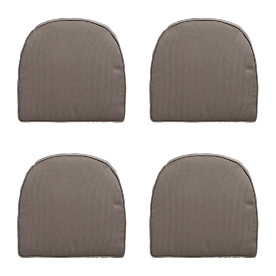 Madison Rib Liver Sitzkissen York - 4er Set