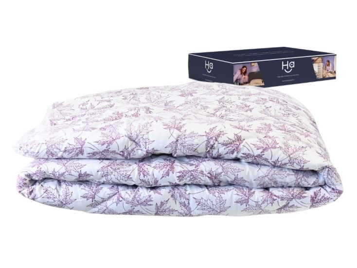 HappyBed Violet Leaves All year Bettdecke - 240x220 cm