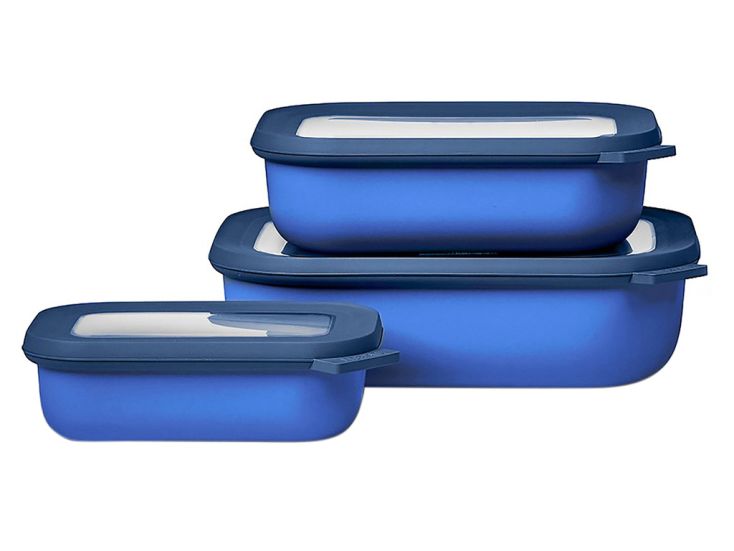 Mepal Cirqula 3-teilig Rechteckige Frischhalteboxen
