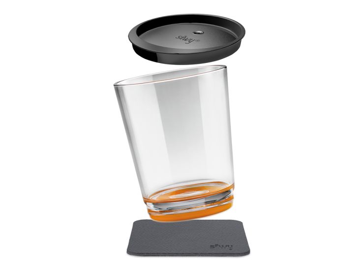 Silwy Triple Magnet-Trinkbecher - Orange