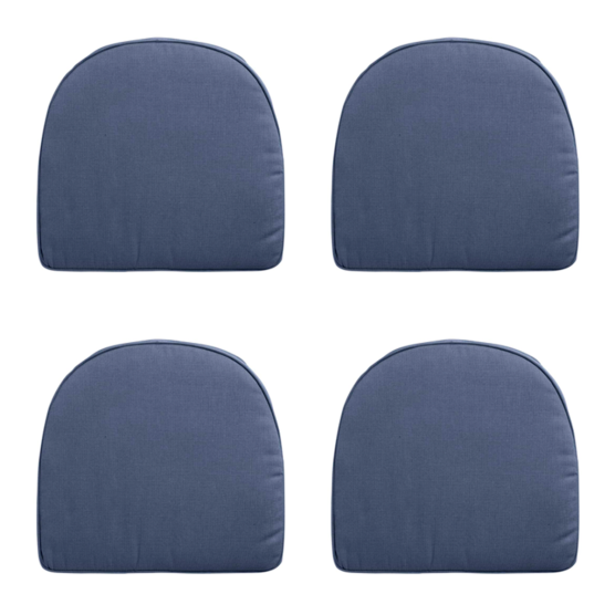 Madison Panama Saphirblau Sitzkissen York - 4er Set
