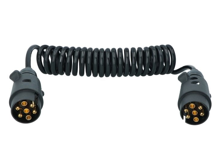 Carpoint 7-Poliges Spiral Verlängerungskabel - 3 Meter